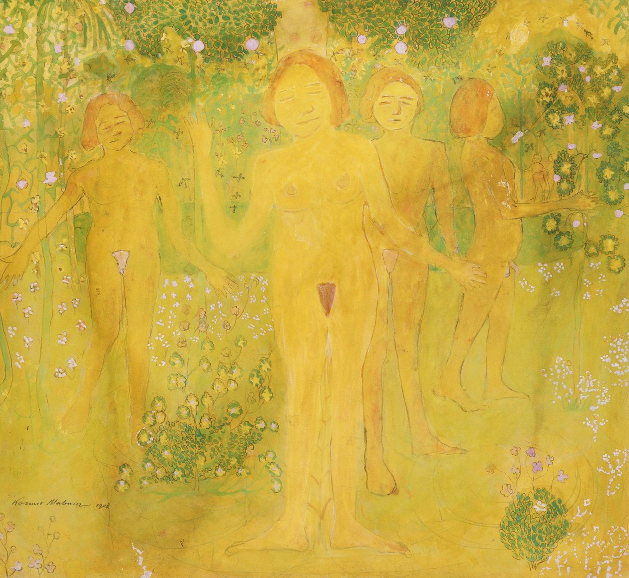 Günaha Sırrı, 1908 by Kazimir Severinovich Malevich