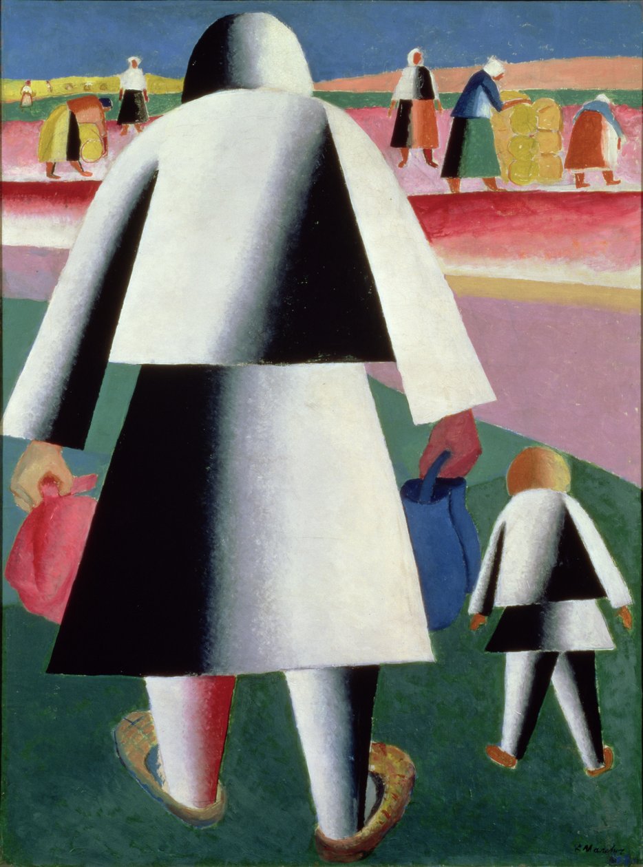 Hasata, Martha ve Vanka, 1928 by Kazimir Severinovich Malevich