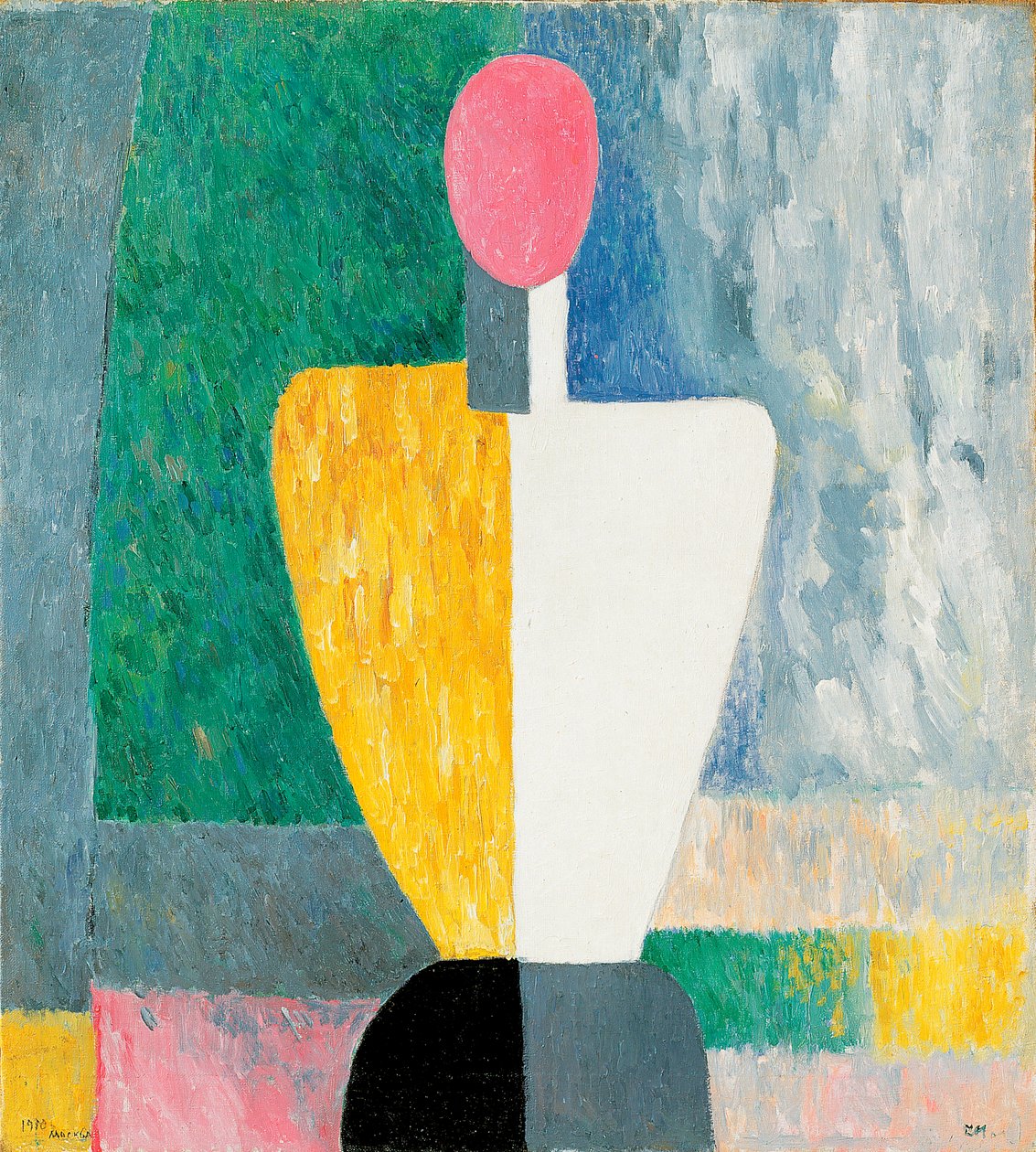 Pembe Yüzlü Gövde Figürü, 1928-1932. by Kazimir Severinovich Malevich
