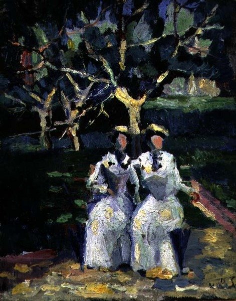 Bir Bahçede İki Kadın by Kazimir Severinovich Malevich
