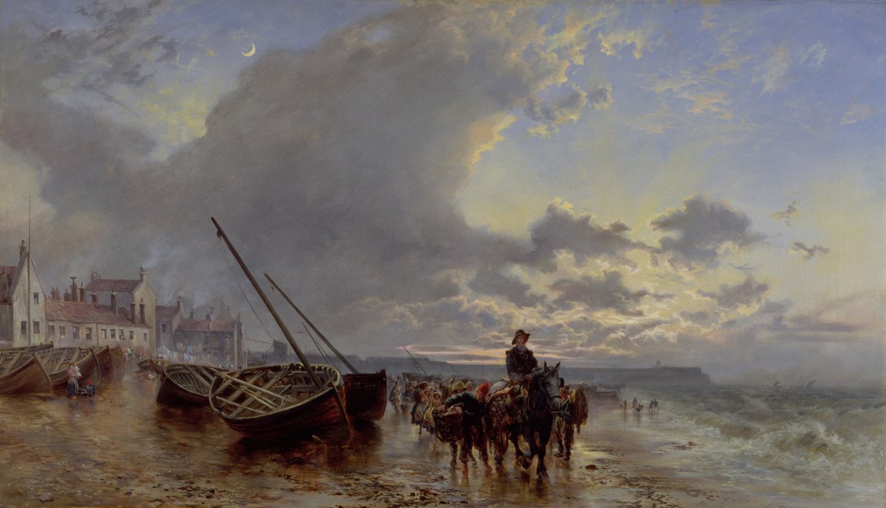 Newhaven, Firth of Forth, Gün Batımında by Keeley Halswelle