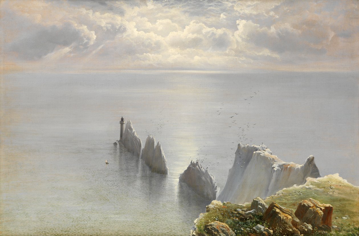 İğneler, Wight Adası (tuval üzerine yağlı boya) by Keeley Halswelle