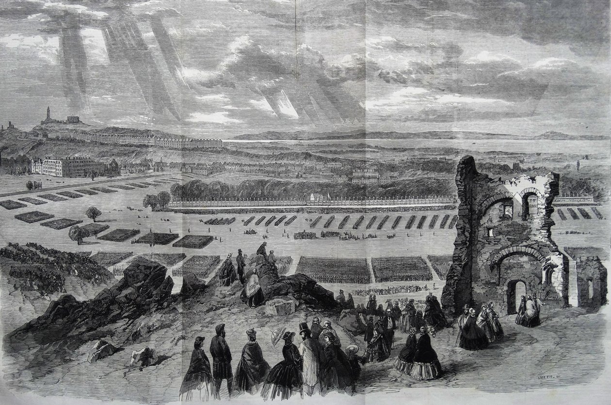 Tüfek Gönüllüleri Majesteleri tarafından yapılan inceleme, 1860 by Keeley Halswelle