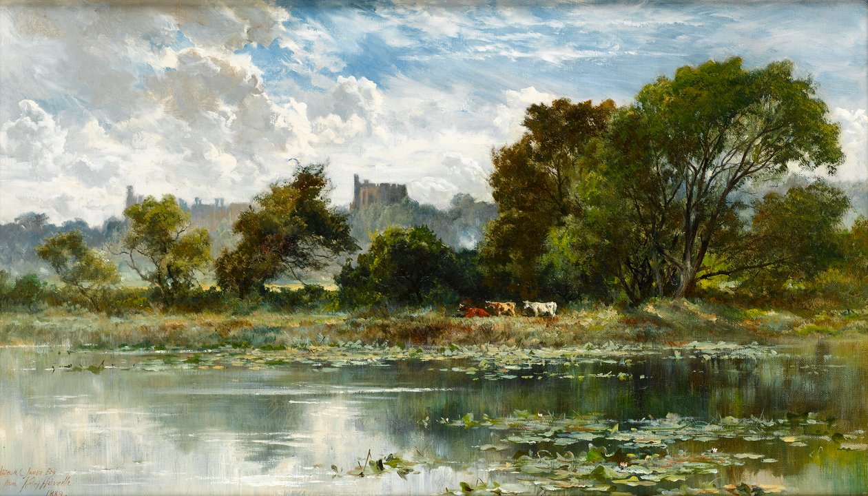 Bir Thames durgun suyundan Windsor Kalesi by Keeley Halswelle