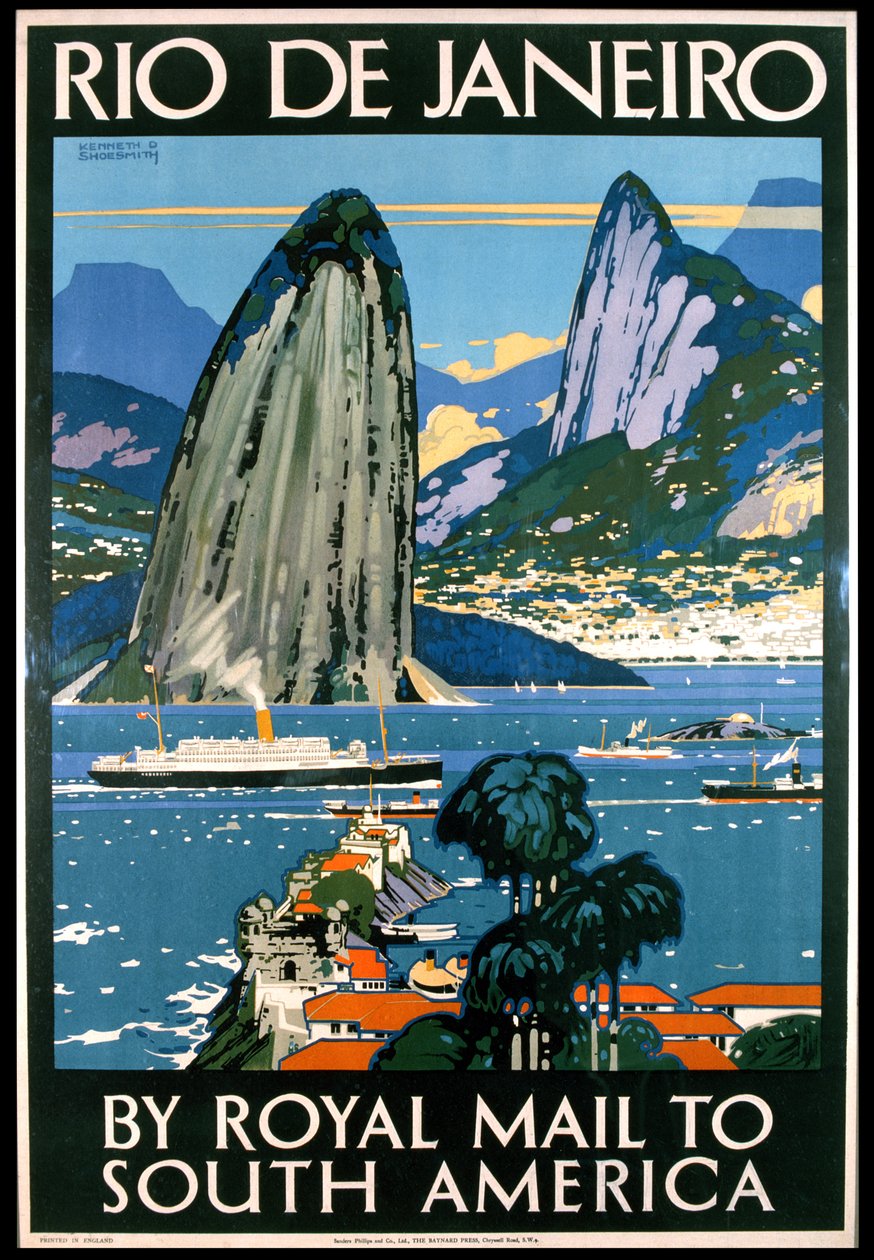 Reklam afişi Rio de Janeiro by Kenneth Shoesmith