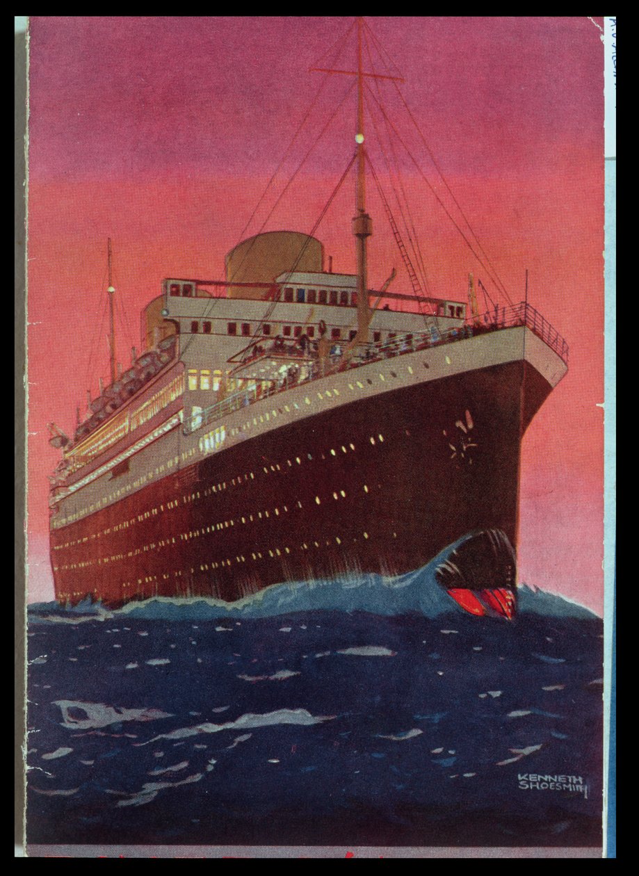 Liner M.V. Alcantara Denizde, 1928 by Kenneth Shoesmith
