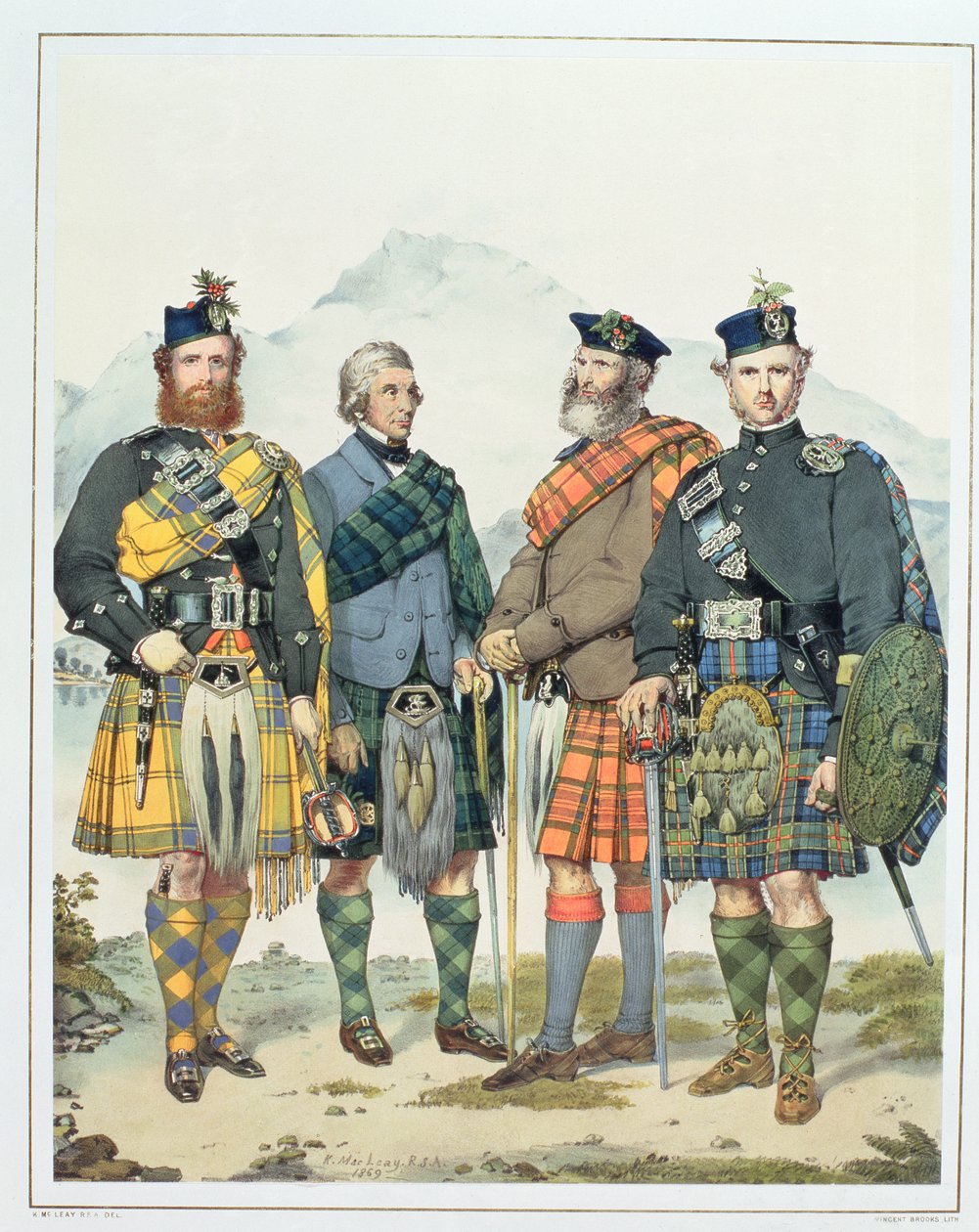 John MacLachlan, Hugh Grahame, James MacFarlane ve Angus Colquhoun, Kraliçe Victoria