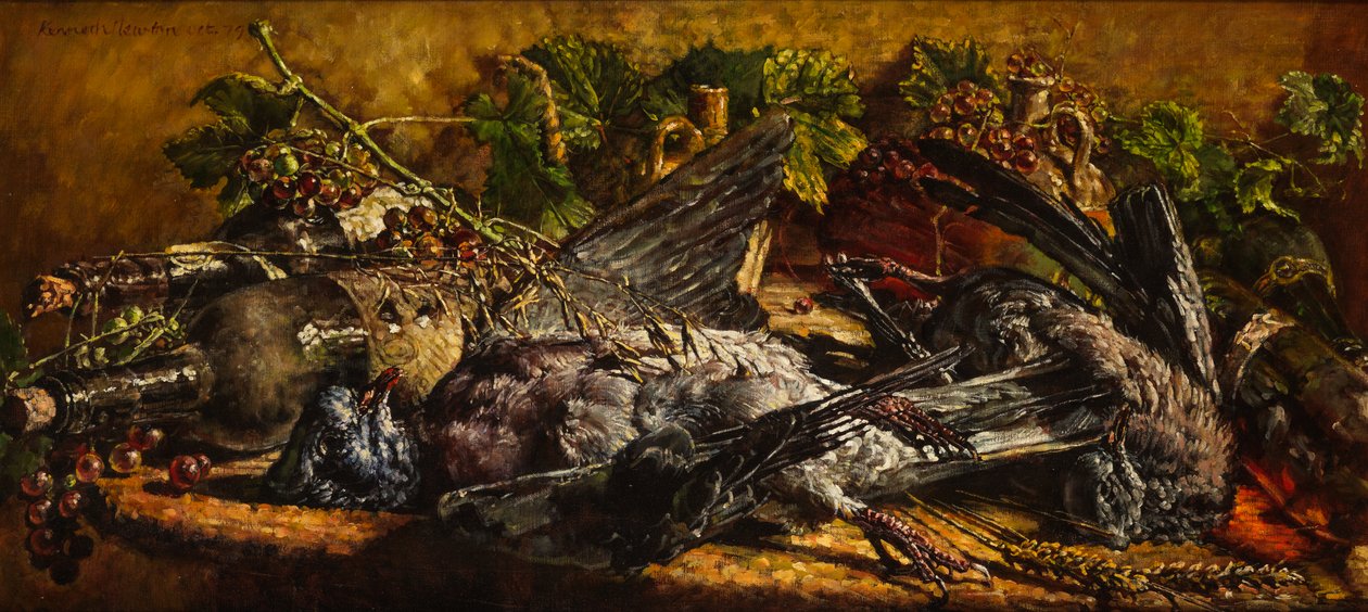 Güvercin ile Natürmort by Kenneth Newton