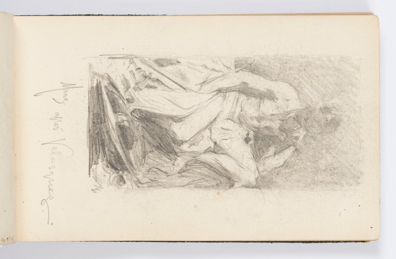 Sketchbook Sayfası: Mars Dinleniyor, Velázquez