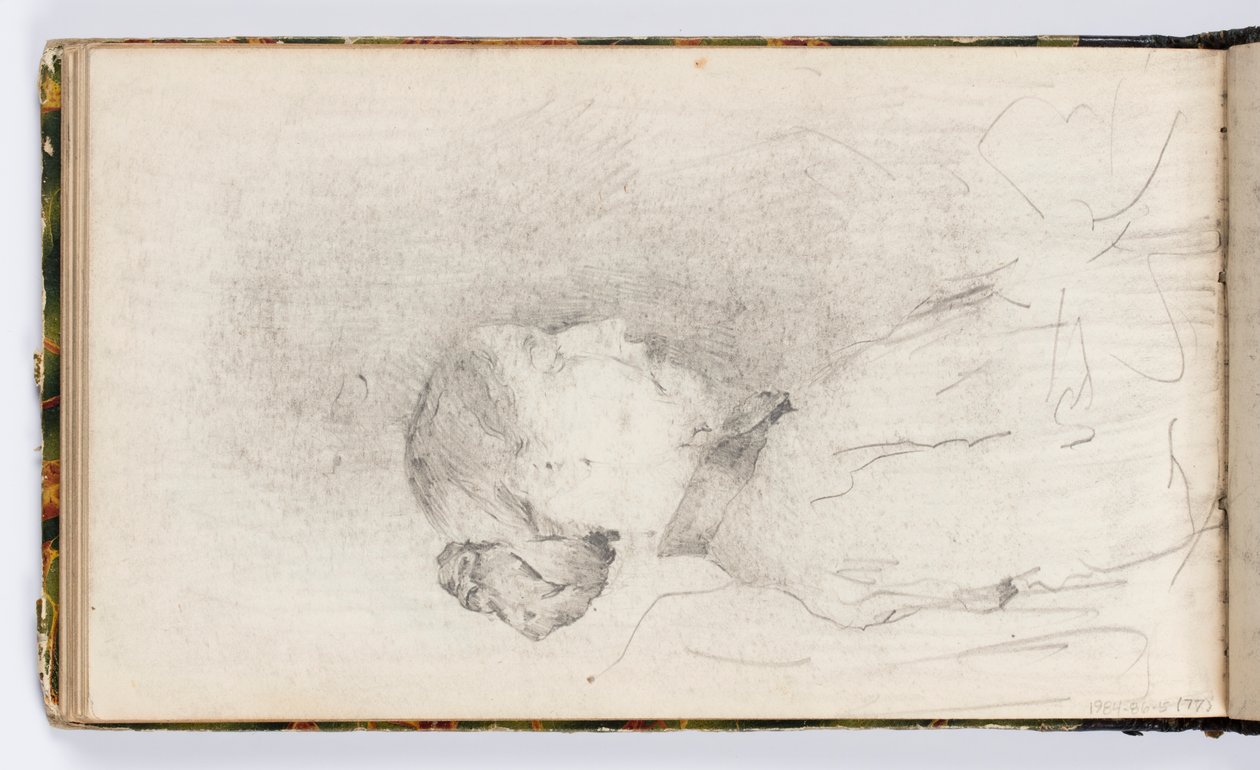 Sketchbook Sayfası: Profildeki Kadın by Kenyon Cox