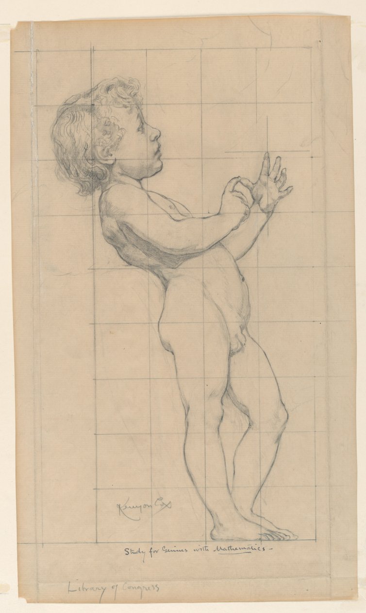 "Matematik", "Bilimler", Kongre Kütüphanesi, Washington D.C. by Kenyon Cox