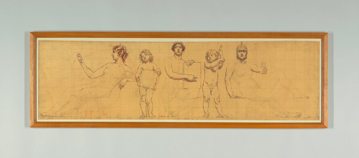Statü Hukuku, "Hukuk Hükümdarlığı"nın Sağ Paneli Çalışması, Temyiz Mahkemesi Frizi, New York by Kenyon Cox