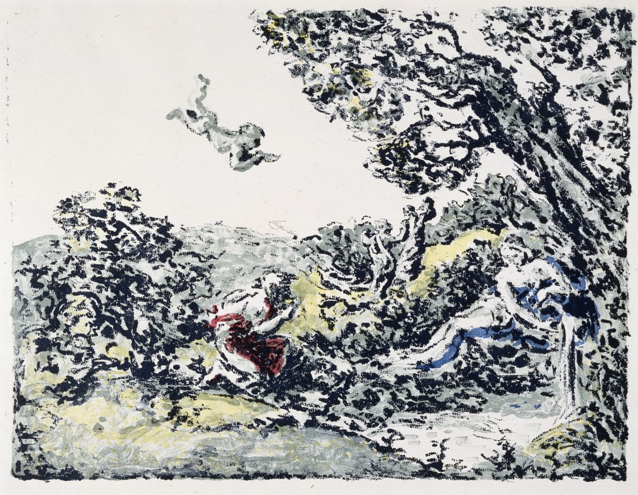 Manzara Albümü: La Source, 1900 (renkli litografi) by Ker Xavier Roussel