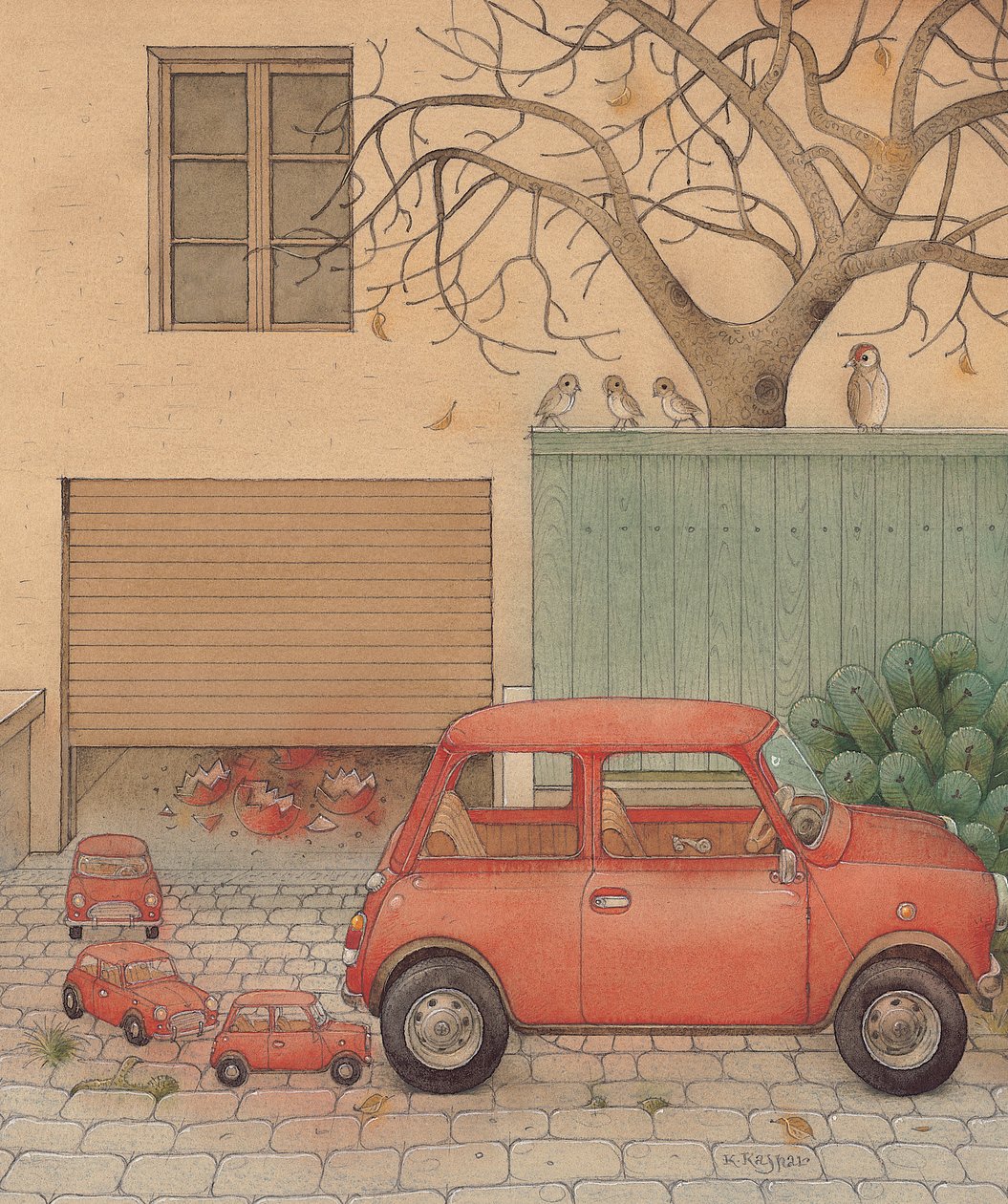 Otomobil, 2005 (kağıt üzerinde wc) by Kestutis Kasparavicius