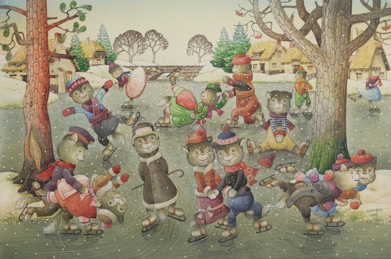 paten üzerinde kediler by Kestutis Kasparavicius