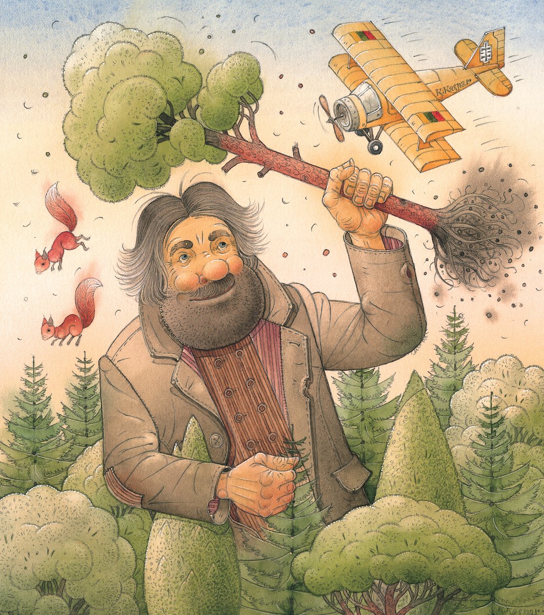 Dev, 2006 (kağıt üzerinde wc) by Kestutis Kasparavicius