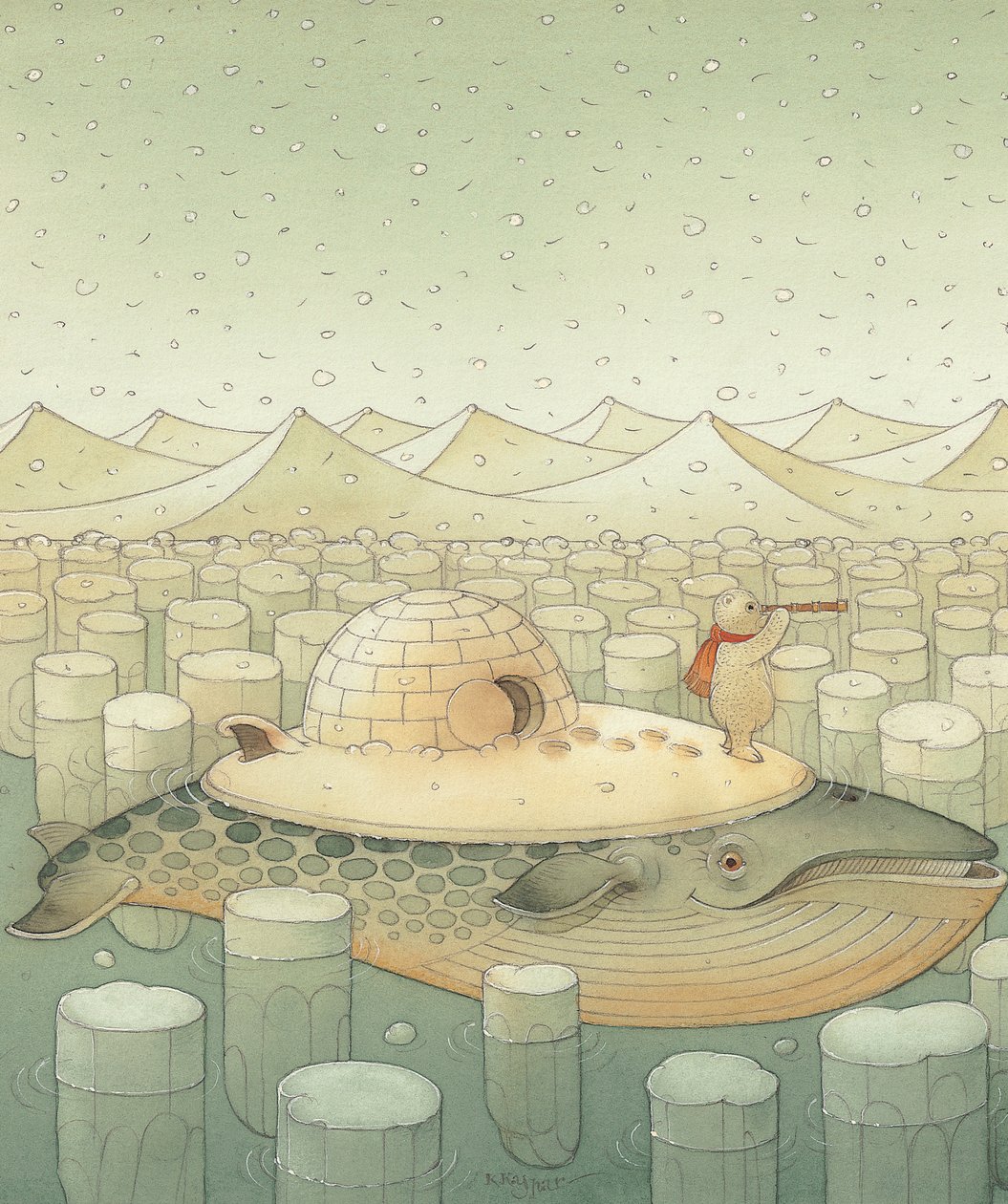 Ada, 2005 (kağıt üzerinde wc) by Kestutis Kasparavicius