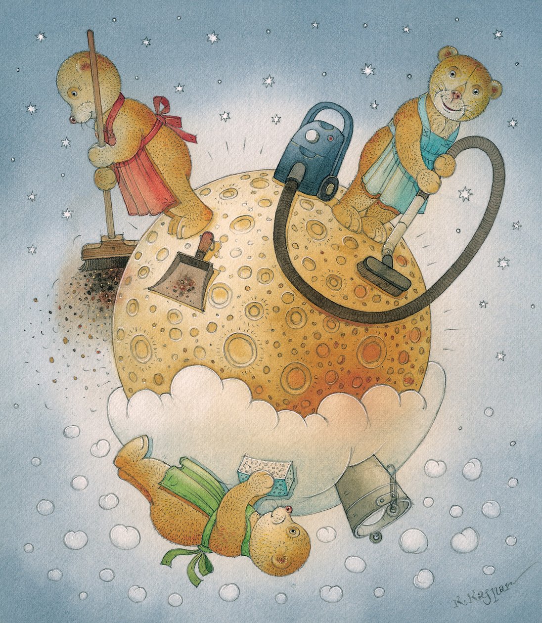 Ay Ayıları, 2006 (kağıt üzerinde wc) by Kestutis Kasparavicius