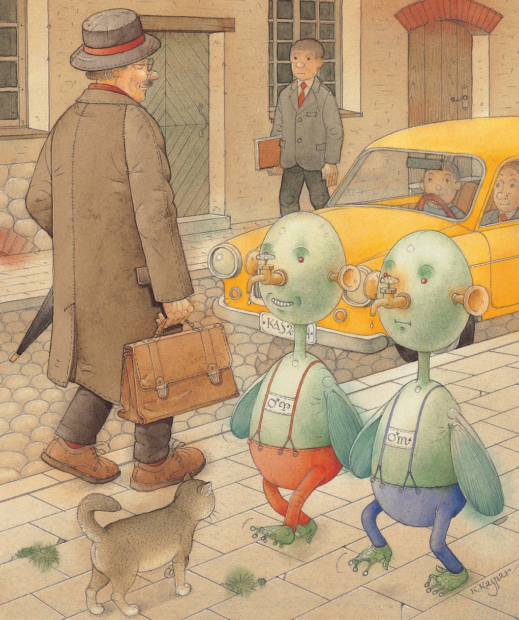 Marslılar, 2005 (kağıt üzerinde wc) by Kestutis Kasparavicius