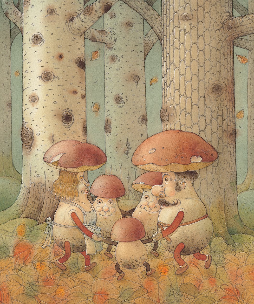 Mantar, 2005 (kağıt üzerinde wc) by Kestutis Kasparavicius