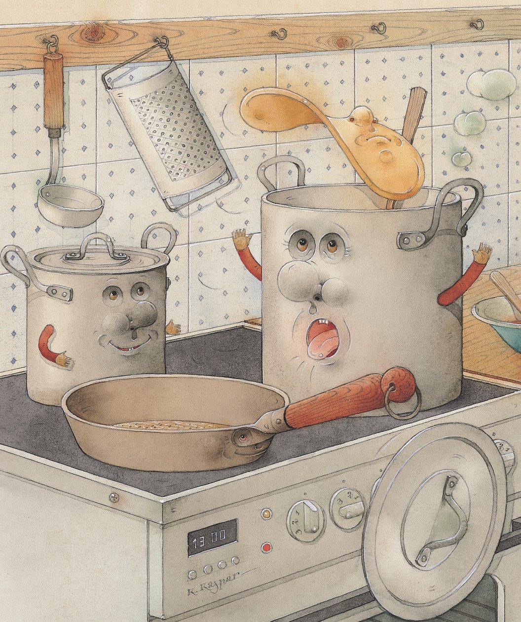 Mutfağın Üstünde, 2003 (kağıt üzerinde wc) by Kestutis Kasparavicius