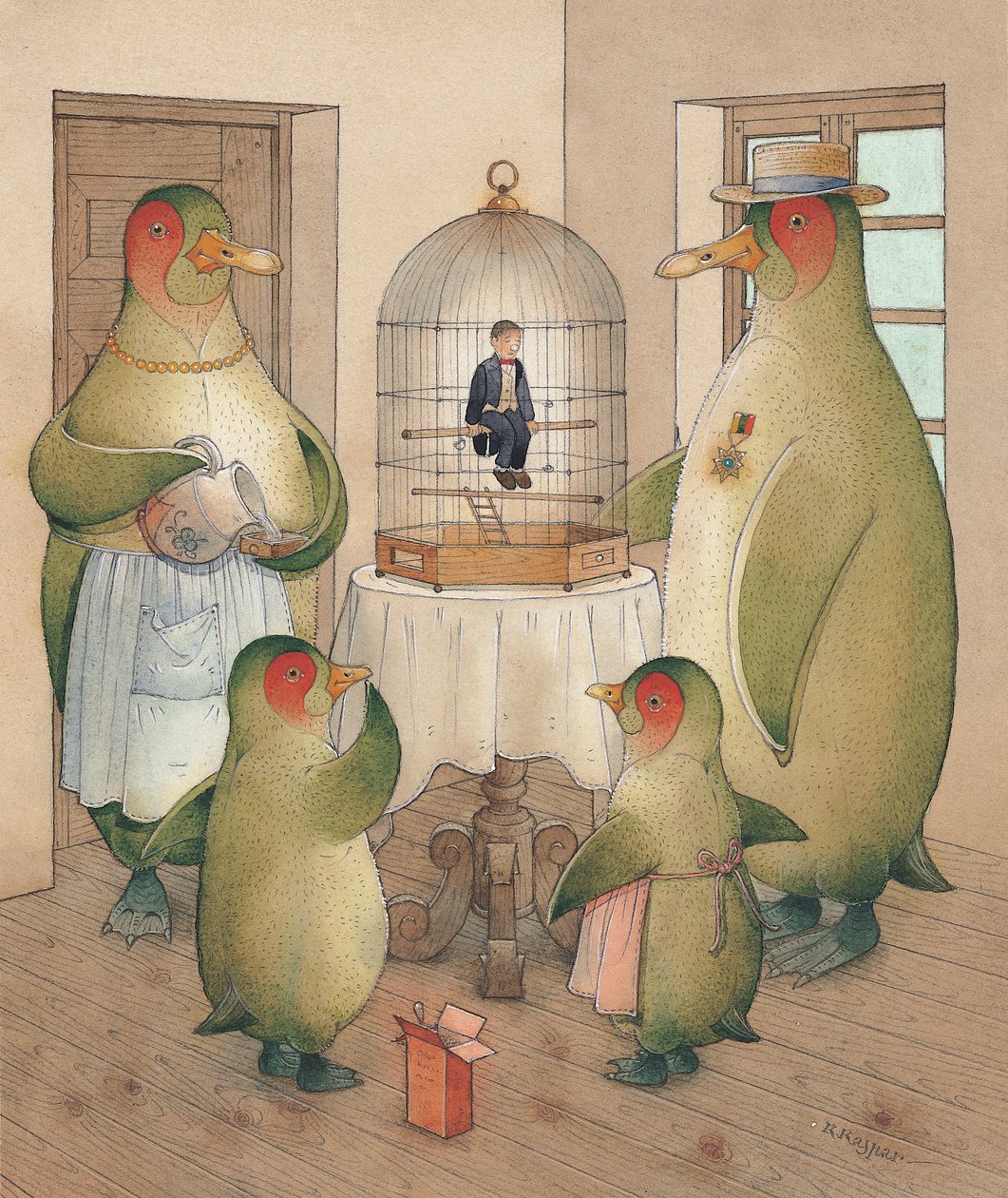 Songman, 2003 (kağıt üzerinde wc) by Kestutis Kasparavicius