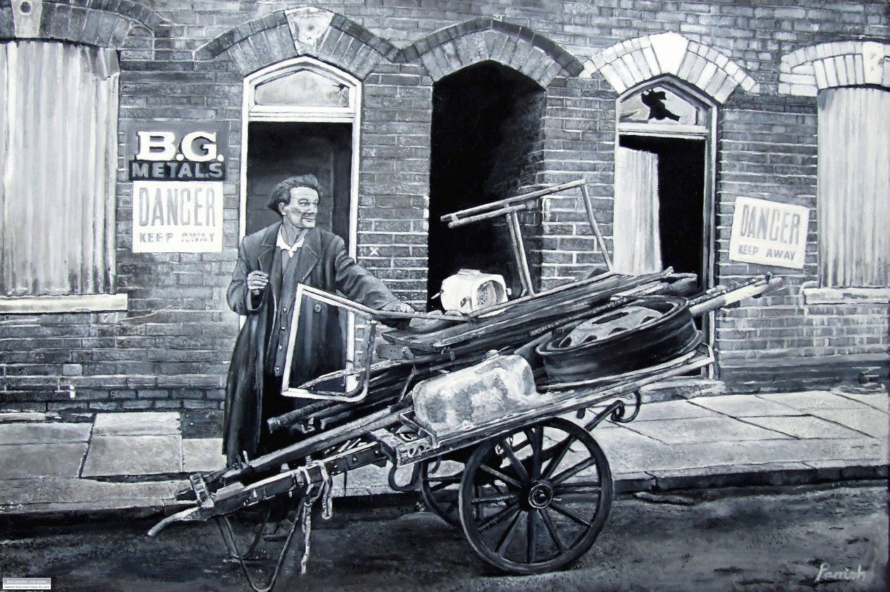 Herhangi Bir Eski Demir, 2007 (petrol) by Kevin Guild of Railway Artist Parrish