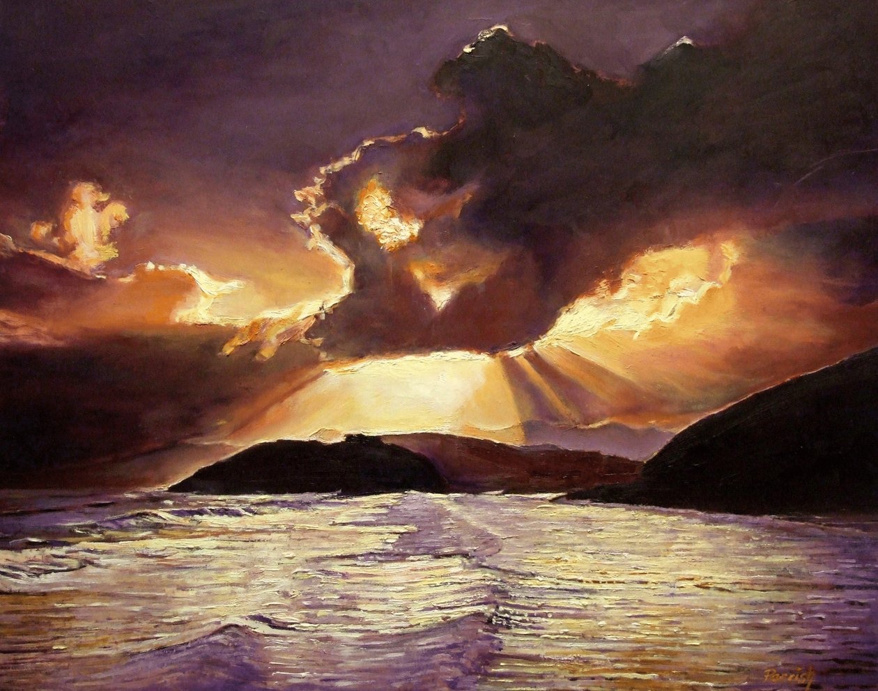 İşte Fırtına Geliyor, 2008 by Kevin Guild of Railway Artist Parrish