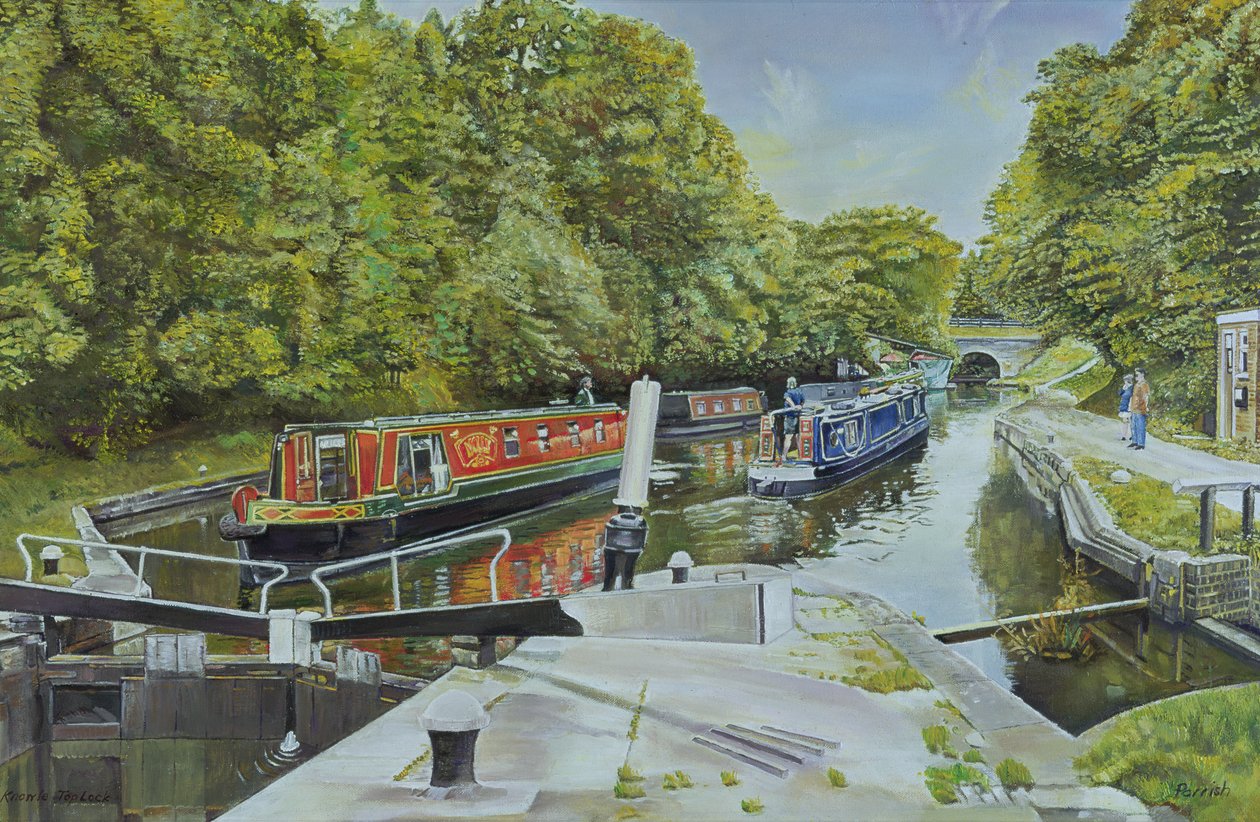 Knowle üst kilidi, 2003 by Kevin Guild of Railway Artist Parrish