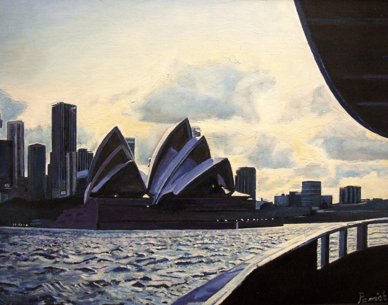 Vapurdan Görünüm, 2008 by Kevin Guild of Railway Artist Parrish