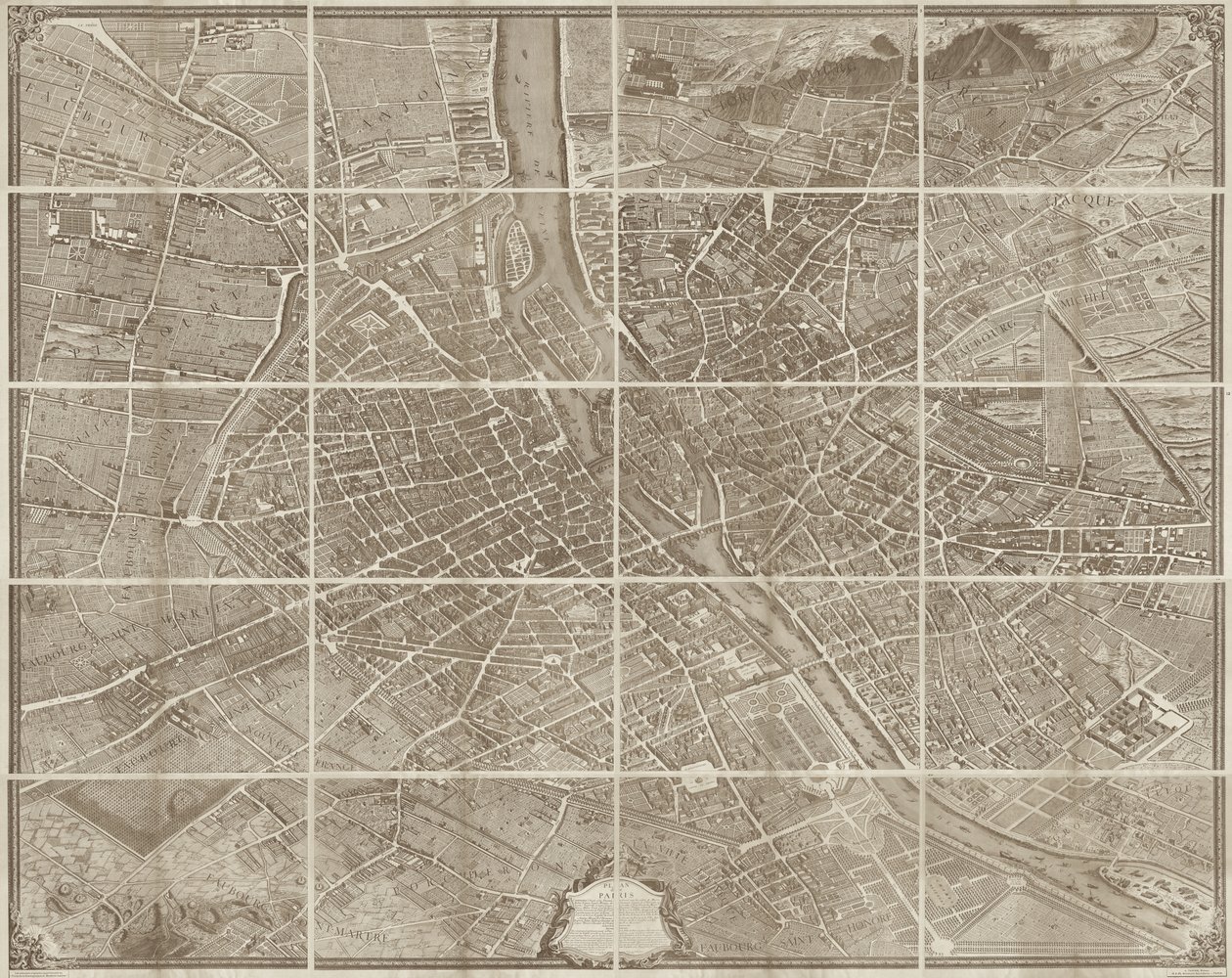 Paris haritası by Kevin James Brown