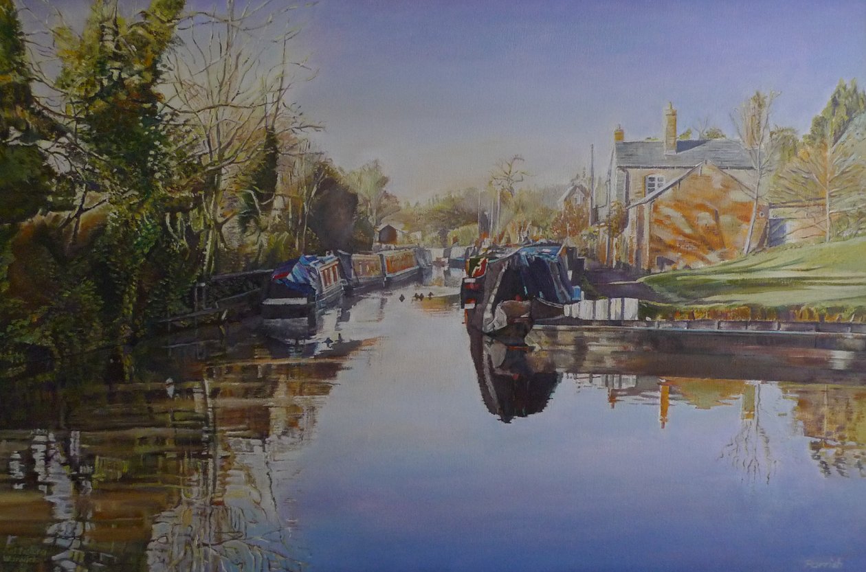 Saltisford Kol, Warwick, 2003 by Kevin Guild of Railway Artist Parrish