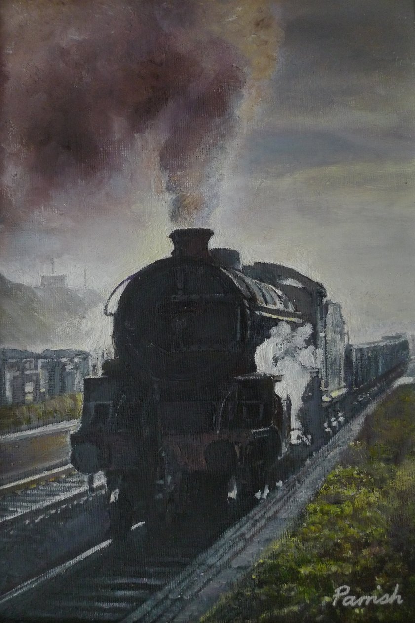 Tren Geliyor, 2013 by Kevin Guild of Railway Artist Parrish