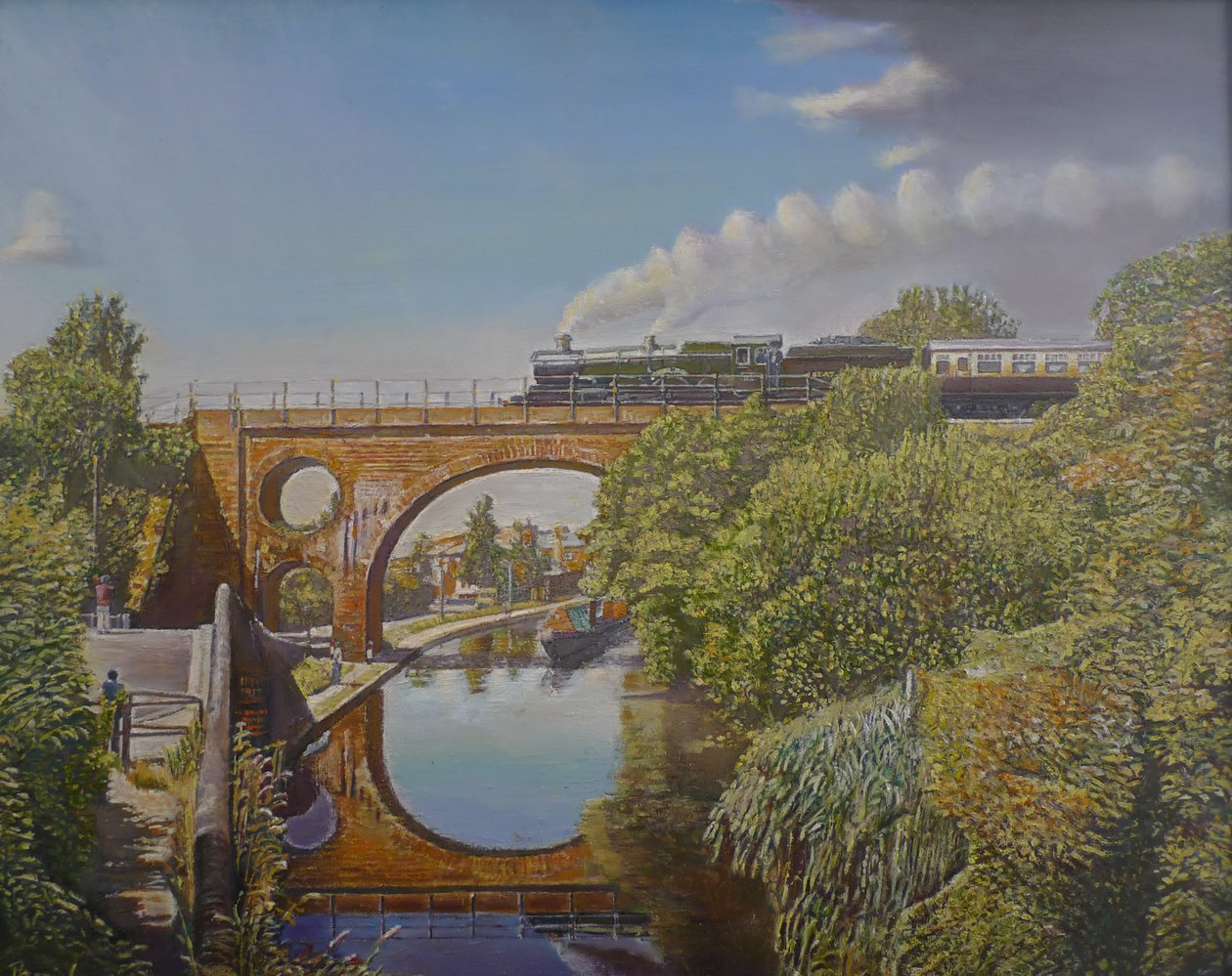 Tren Geçişi, 2008 by Kevin Guild of Railway Artist Parrish