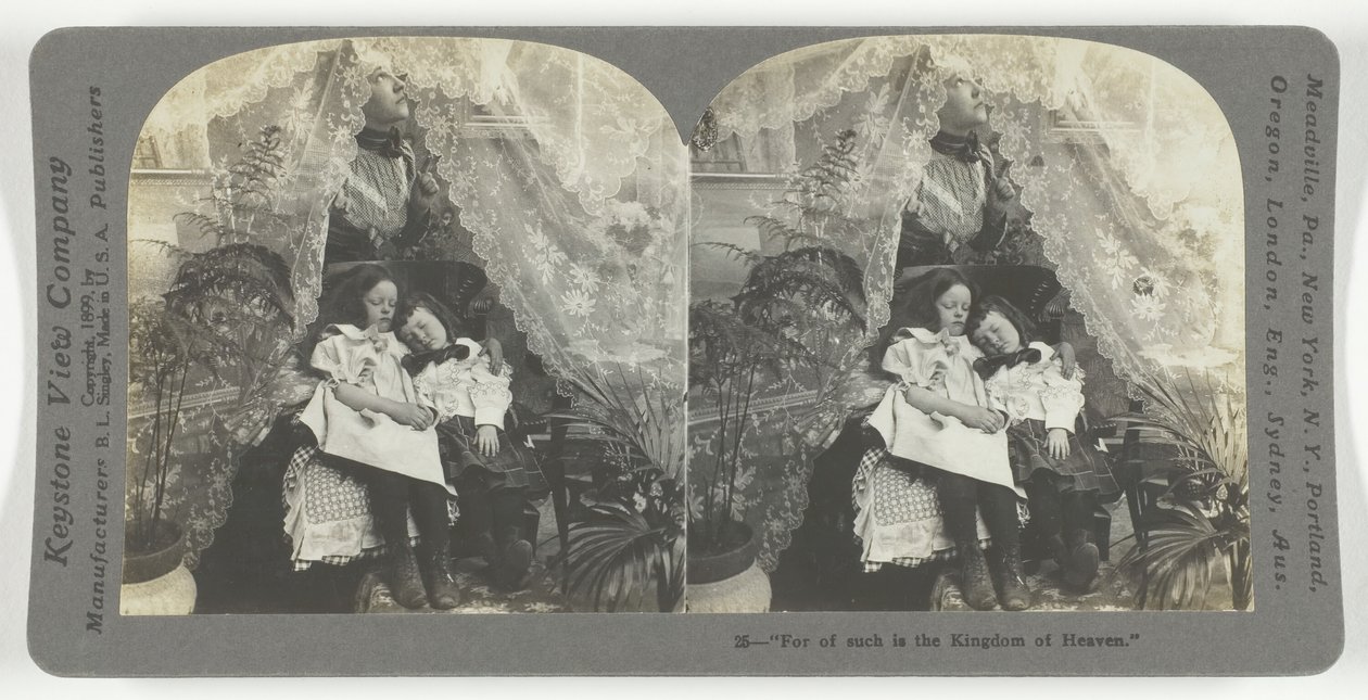 Çünkü Cennetin Krallığı, 1899. by Keystone View Company