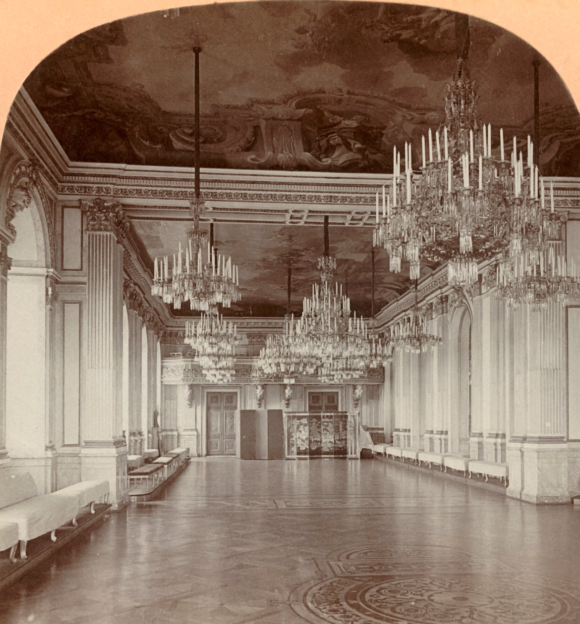 Dans Salonu, Kraliyet Sarayı, Stockholm, İsveç, 1901. by Keystone View Company