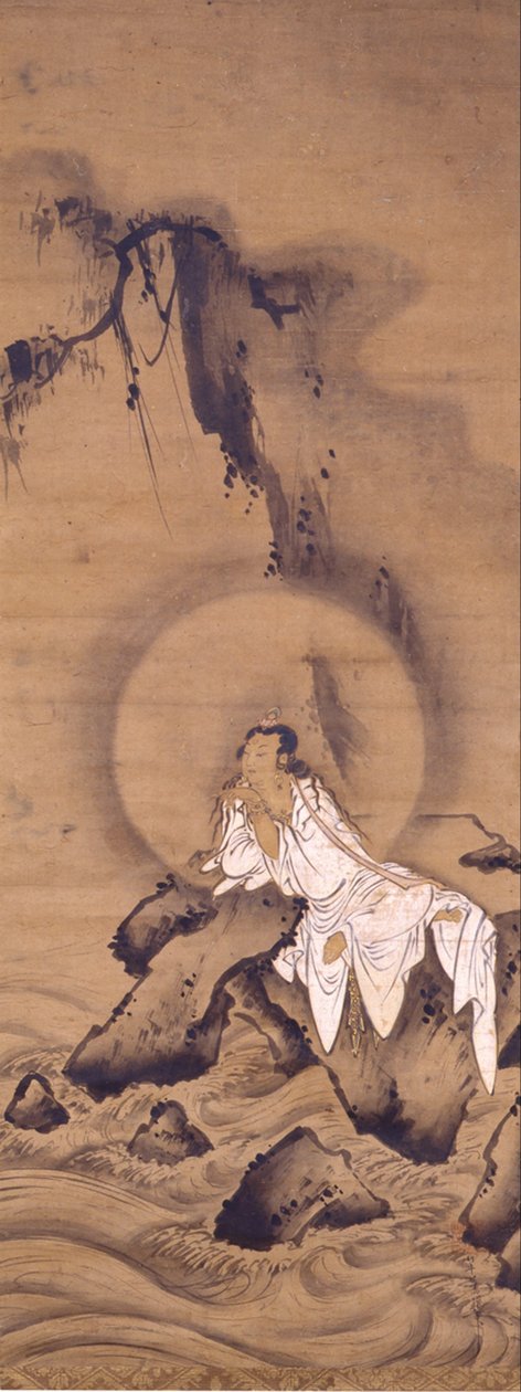 Beyaz elbiseli Kannon (Avalokitesvara) by Kichizan Mincho