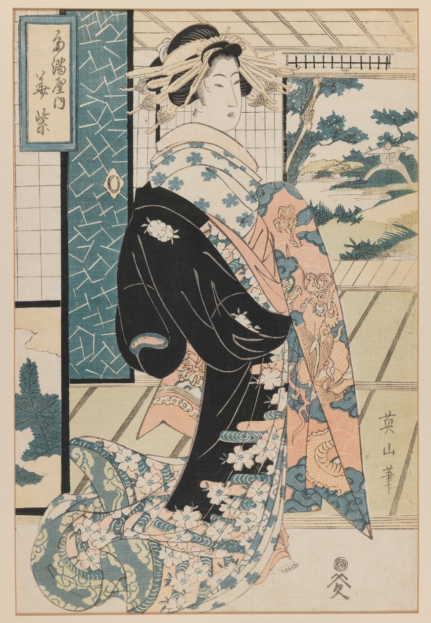 Bijin (tahta baskı) by Kikukawa Eizan