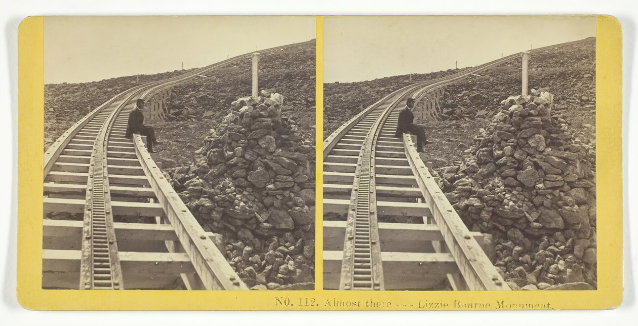 Neredeyse orada --- Lizzie Bourne Anıtı, 185575. Yaratıcılar: Kilburn Brothers, BW Kilburn. by Kilburn Brothers, BW Kilburn