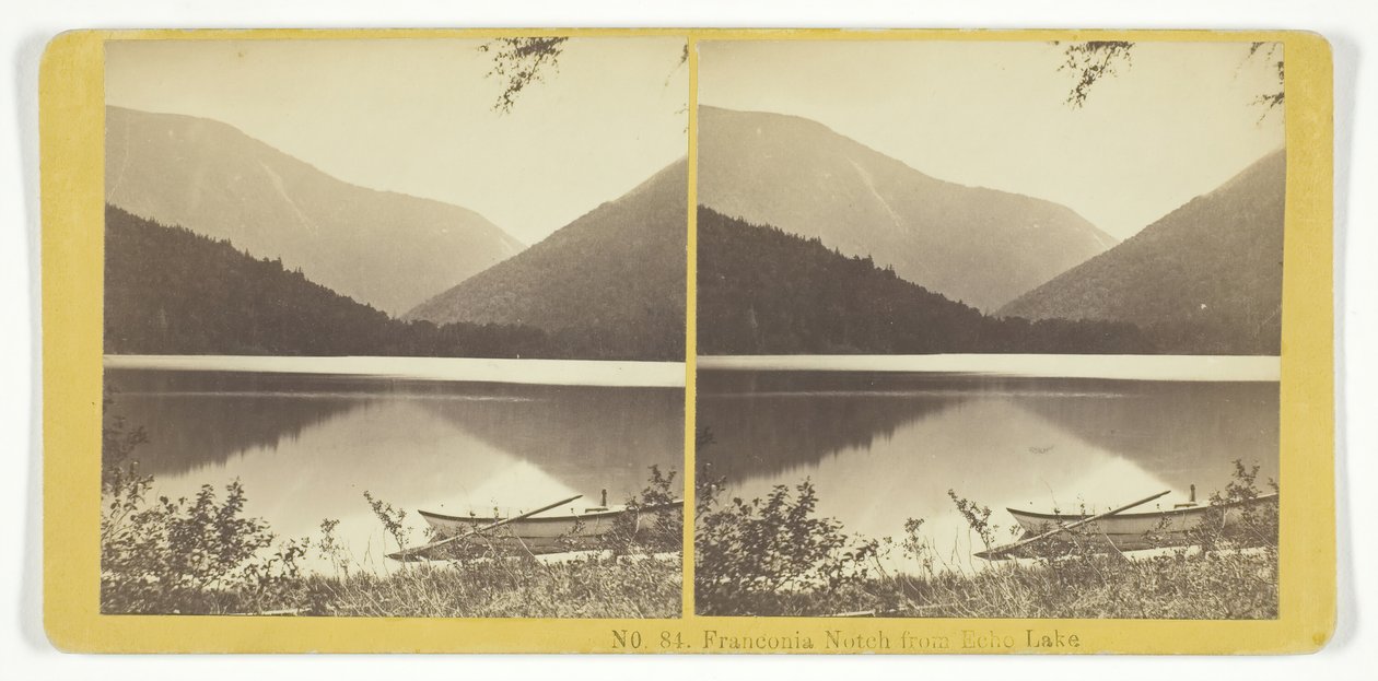 Franconia Notch, Echo Lake, 185575. Yaratıcılar: Kilburn Brothers, BW Kilburn. by Kilburn Brothers, BW Kilburn