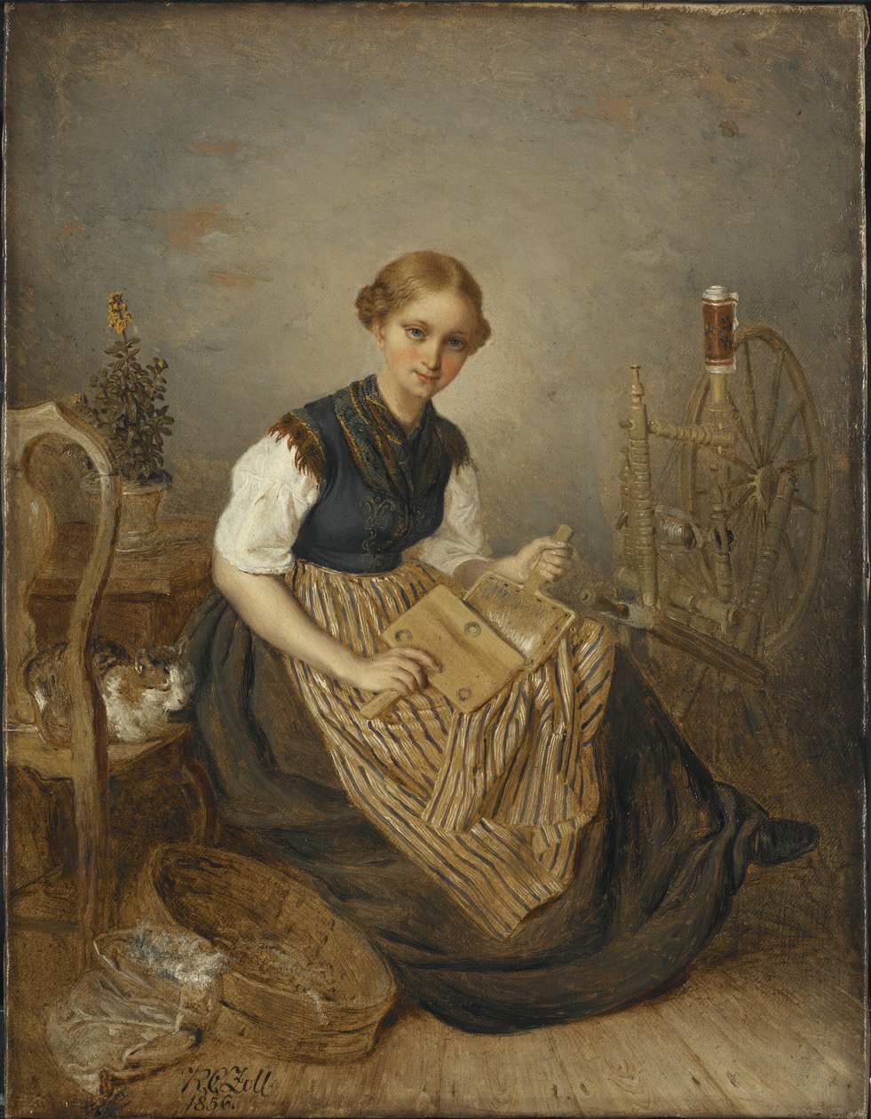 Bir Kız Tarak, 1856 by Kilian Christoffer Zoll