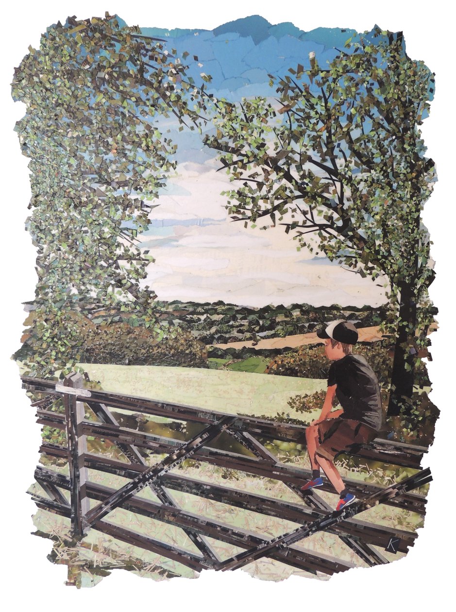 Yaz Hatıraları, 2019 (dergi kolajı) by Kirstie Adamson