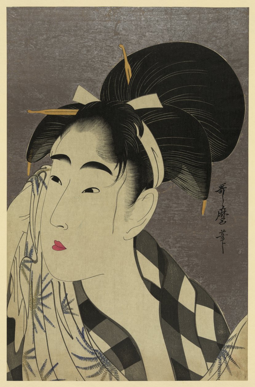 Aseo Fuku Ona by Kitagawa Utamaro