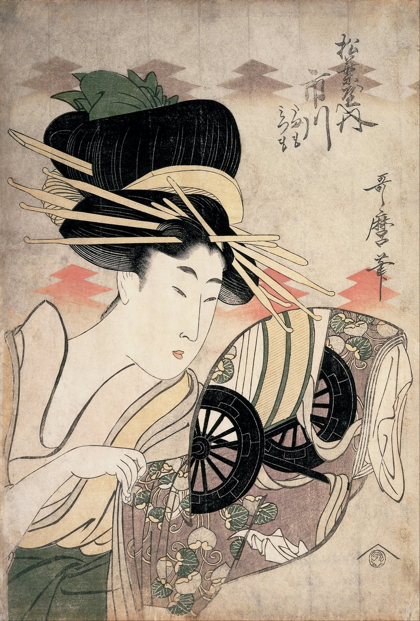 Matsuba Kuruluşundan Fahişe Ichikawa by Kitagawa Utamaro