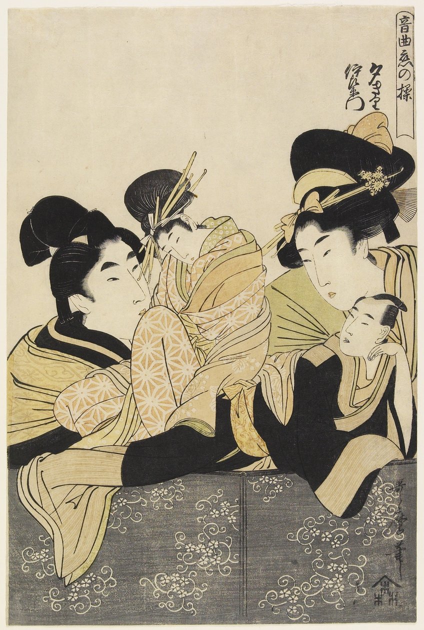 Yu_giri ve Izaemon, c. 1801 by Kitagawa Utamaro
