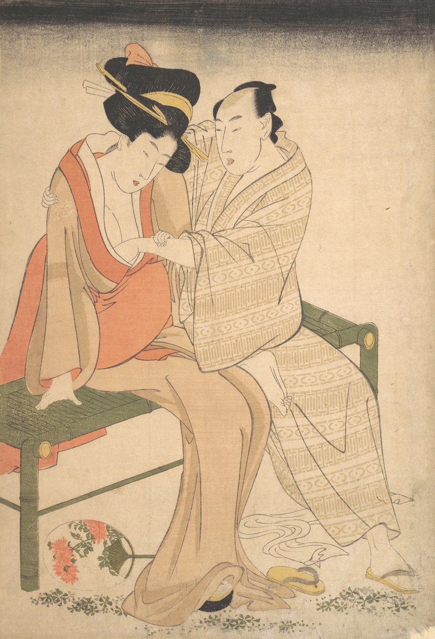 Bir Çift Aşıklar, 1795. by Kitagawa Utamaro