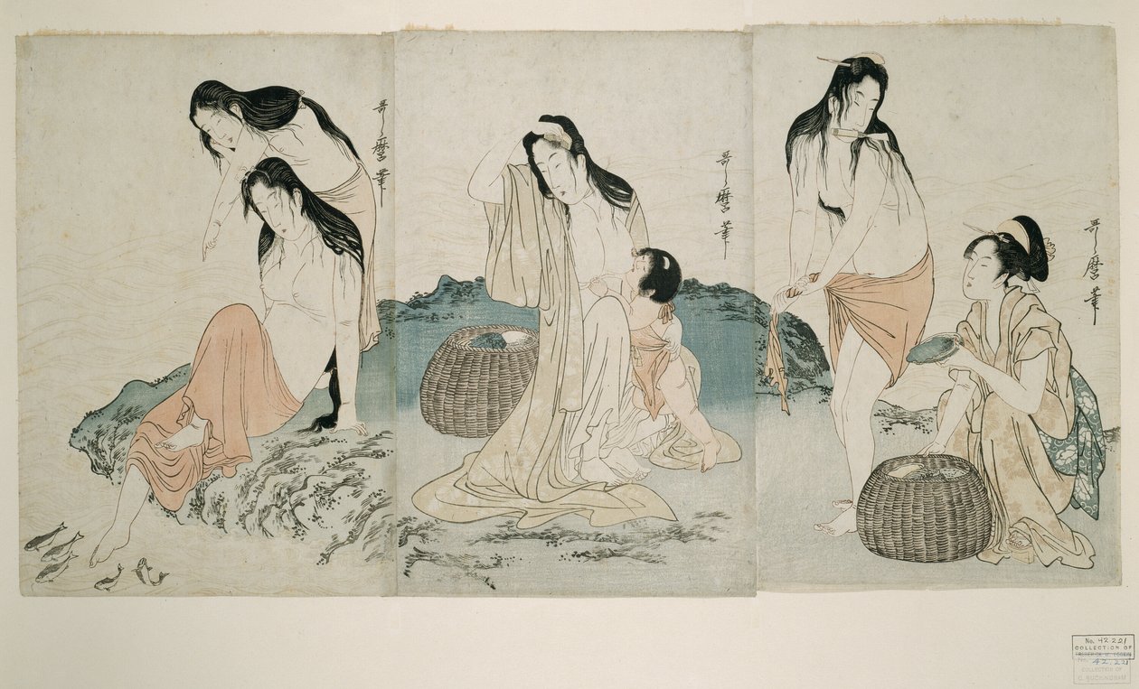 Abalone Dalgıçlar by Kitagawa Utamaro