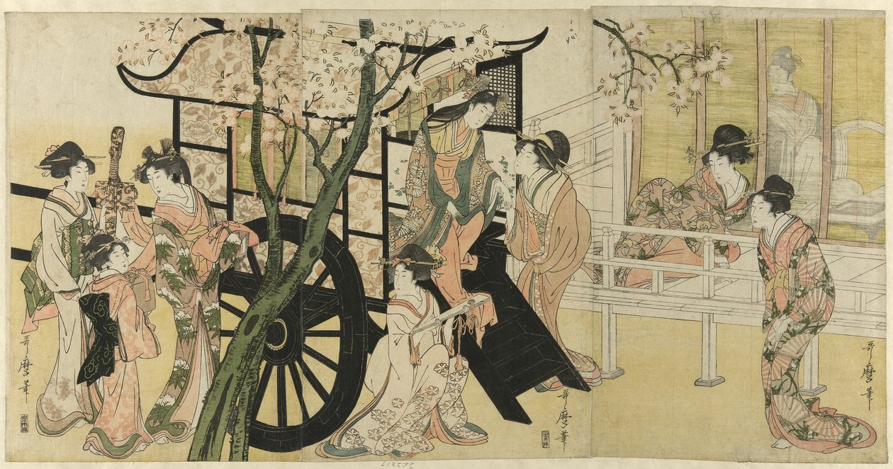İmparatorluk Arabası by Kitagawa Utamaro