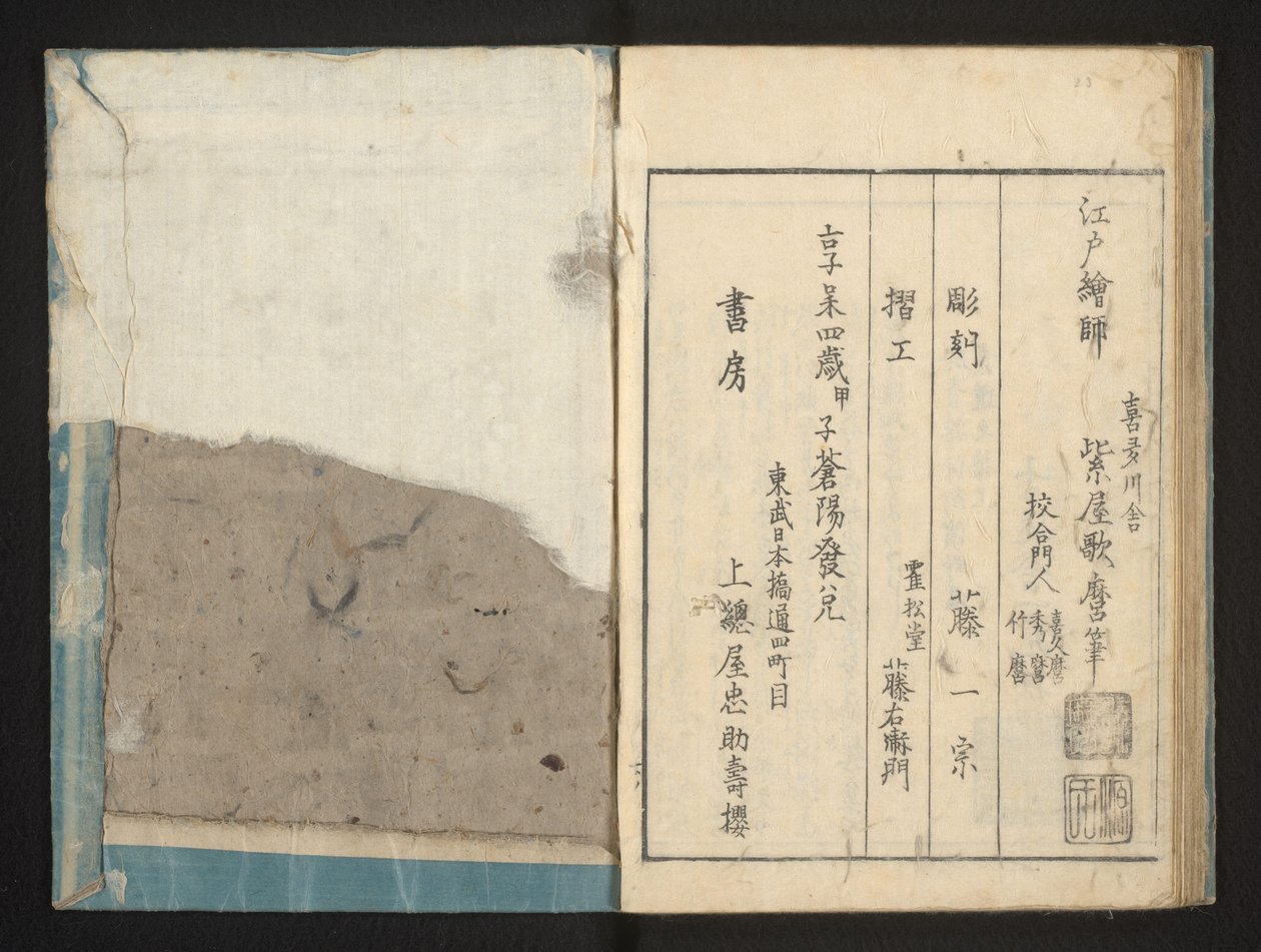 Kolofon by Kitagawa Utamaro