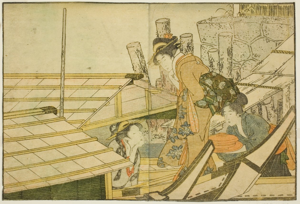 "Resimli Kitap: Dört Mevsim Çiçekleri (Ehon shiki no hana)," vol. 1 by Kitagawa Utamaro